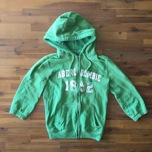 A&F 3/4 Sleeve Zip Up Hoodie